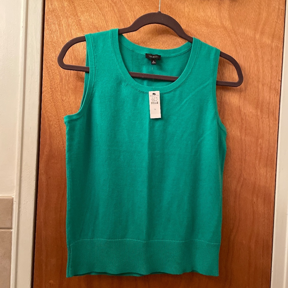 NWT Talbots Sleeveless Sweater Size M